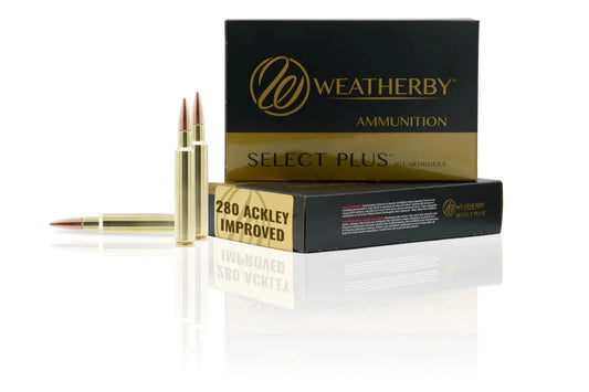 WEATHERBY SELECT AMMUNITION - 280 ACK IMP (20 ROUNDS P/BOX)